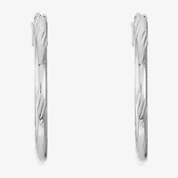 Liz Claiborne® Textured Hoop Earrings