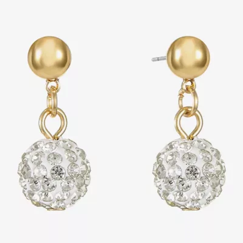 Monet Jewelry Womens Ball Hypoallergenic Drop Earrings