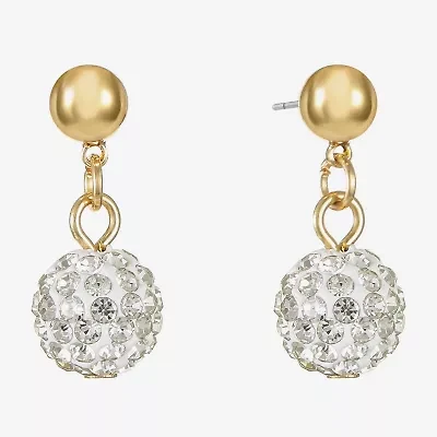 Monet Jewelry Womens Ball Hypoallergenic Drop Earrings