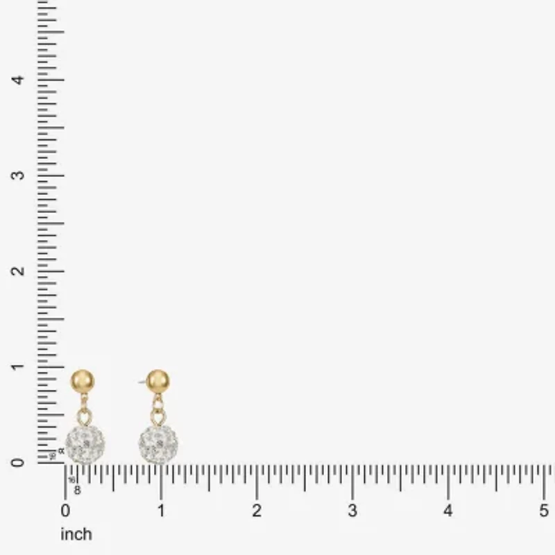 Monet Jewelry Womens Ball Hypoallergenic Drop Earrings