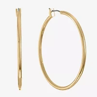 Monet® Gold-Tone Thin Large Hoop Earrings