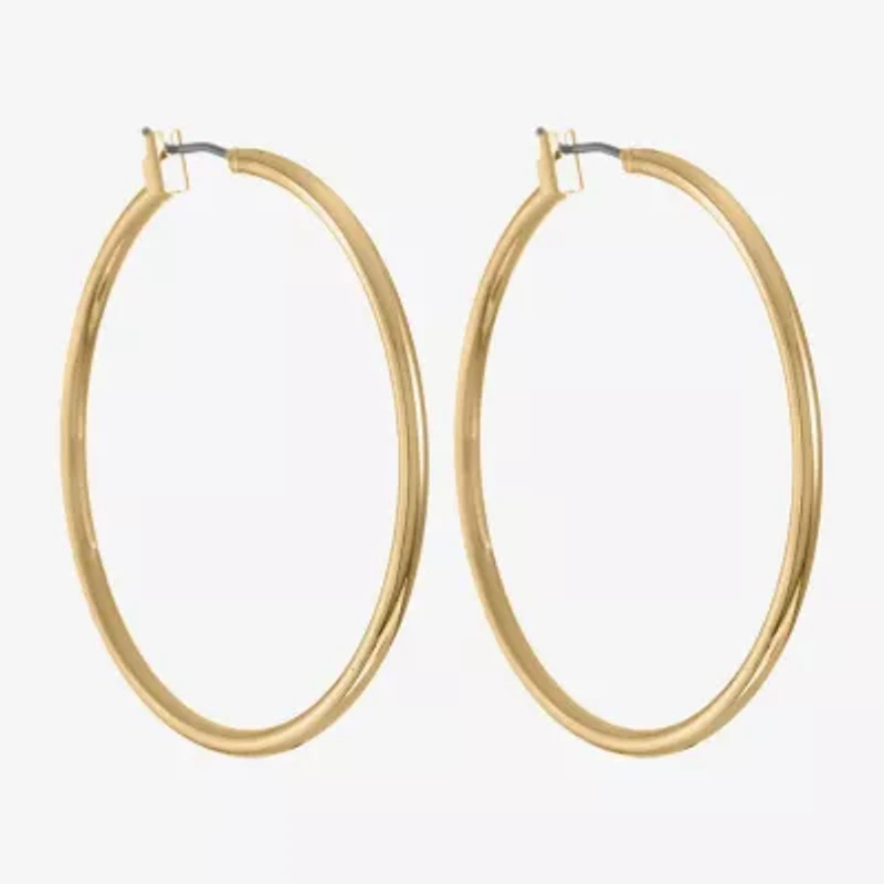 Monet® Gold-Tone Thin Large Hoop Earrings