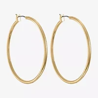 Monet® Gold-Tone Thin Large Hoop Earrings