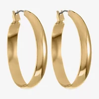 Monet® Gold-Tone Medium Hoop Earrings