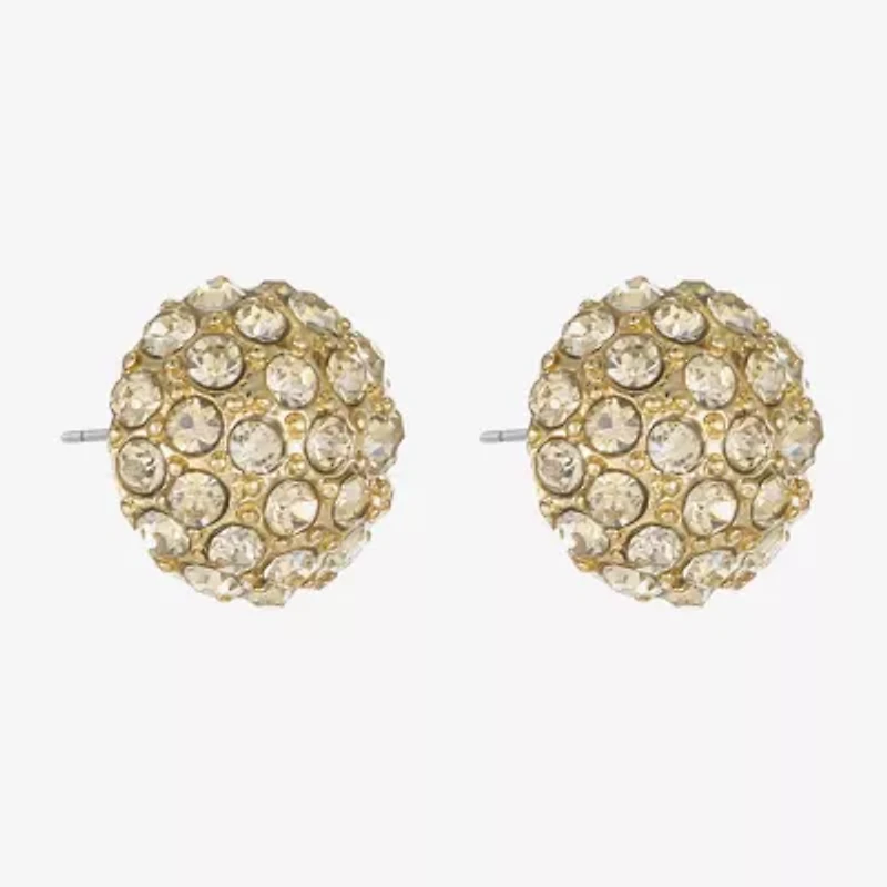 Monet® Pavé Ball Stud Earrings