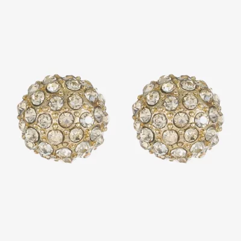Monet® Pavé Ball Stud Earrings