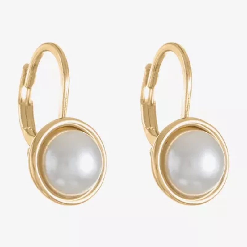 Monet Jewelry Womens Simulated Pearl Drop Earrings