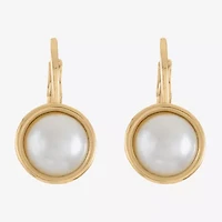 Monet Jewelry Womens Simulated Pearl Drop Earrings