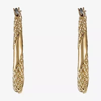 Monet® Gold-Tone Small Oval Hoop Earrings
