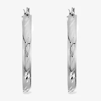 Monet® Silver-Tone Large Hoop Earrings
