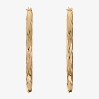 Monet® Gold-Tone Diamond-Cut Hoop Earrings