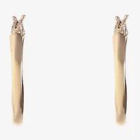 Liz Claiborne Twist Womens 24mm Hypoallergenic Hoop Earrings