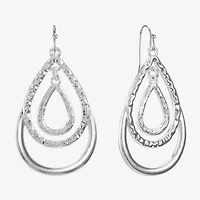 Liz Claiborne® Layered Teardrop Drop Earrings
