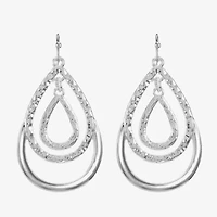 Liz Claiborne® Layered Teardrop Drop Earrings