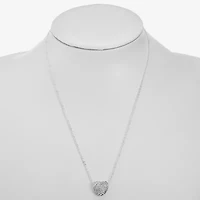 Monet Jewelry Timeless Silver Tone Womens 18 Inch Pendant Necklace