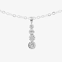 Monet Jewelry Timeless Silver Tone Womens Inch Pendant Necklace