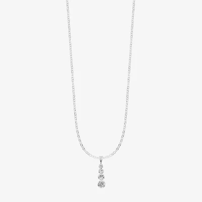 Monet Jewelry Timeless Silver Tone Womens Inch Pendant Necklace