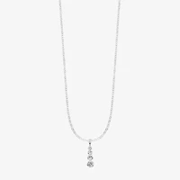 Monet Jewelry Timeless Silver Tone Womens Inch Pendant Necklace