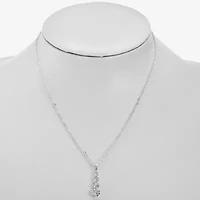 Monet Jewelry Timeless Silver Tone Womens Inch Pendant Necklace