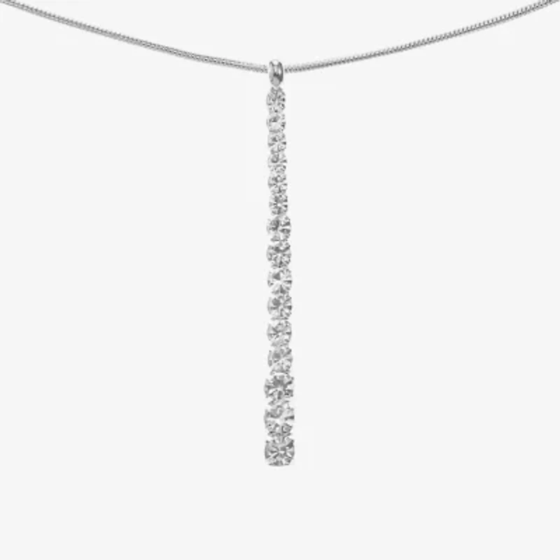 Monet Jewelry Timeless Silver Tone Womens 17 Inch Pendant Necklace