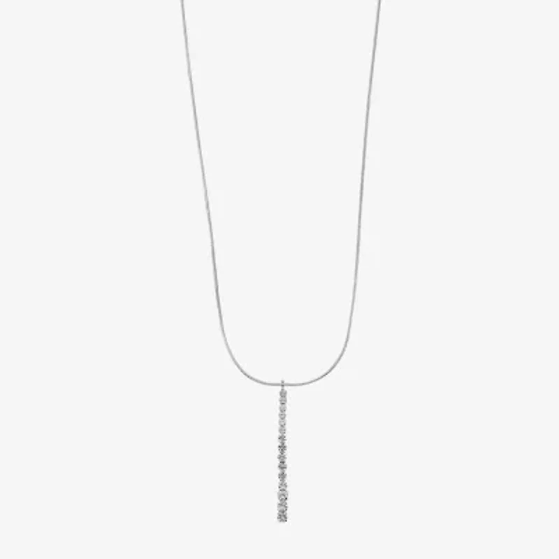 Monet Jewelry Timeless Silver Tone Womens 17 Inch Pendant Necklace