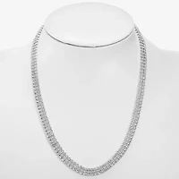 Monet Jewelry Timeless Silver Tone Womens 18 Inch Collar Necklace