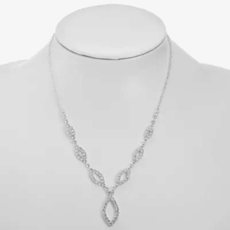 Monet Jewelry Timeless Silver Tone Womens 16 Inch Y Necklace