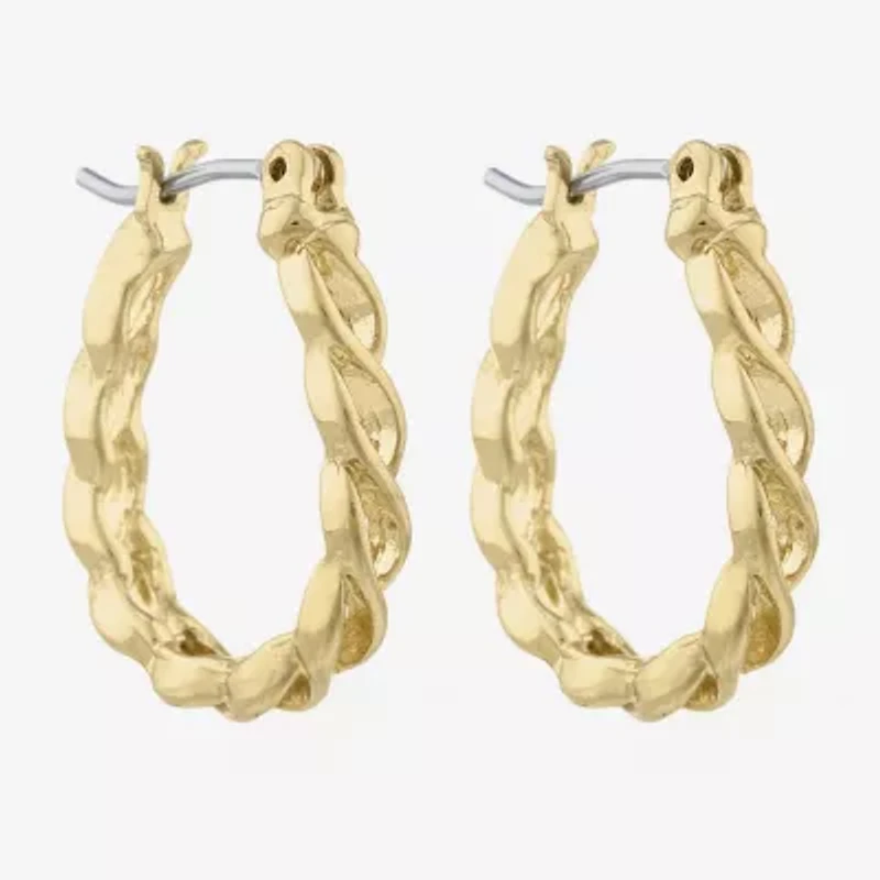 Liz Claiborne Womens 20.1mm Hypoallergenic Hoop Earrings