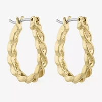 Liz Claiborne Womens 20.1mm Hypoallergenic Hoop Earrings