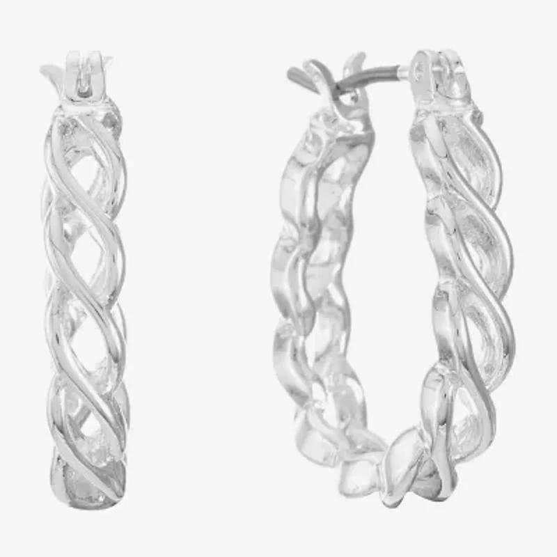 Liz Claiborne Womens 20.1mm Hypoallergenic Hoop Earrings