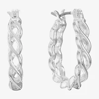 Liz Claiborne Womens 20.1mm Hypoallergenic Hoop Earrings
