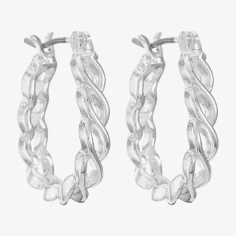 Liz Claiborne Womens 20.1mm Hypoallergenic Hoop Earrings