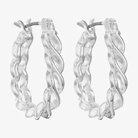 Liz Claiborne Womens 20.1mm Hypoallergenic Hoop Earrings