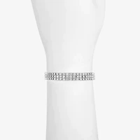 Monet Jewelry Timeless Silver Tone Womens Stretch Bracelet