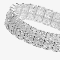 Monet Jewelry Timeless Silver Tone Womens Stretch Bracelet