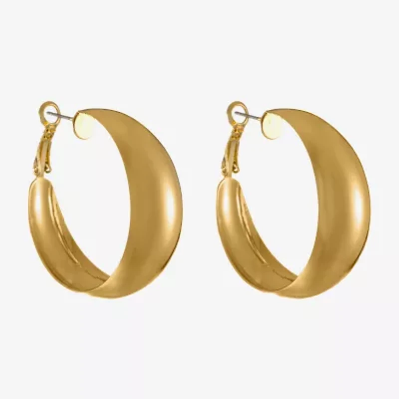 Liz Claiborne Womens 39.1mm Hypoallergenic Hoop Earrings