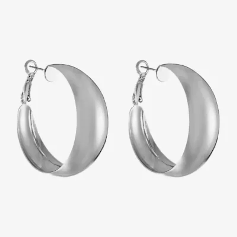 Liz Claiborne Womens 39.1mm Hypoallergenic Hoop Earrings
