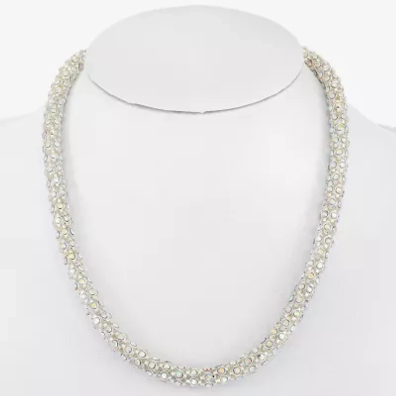 Monet Jewelry Womens Orange 18 Inch Collar Necklace