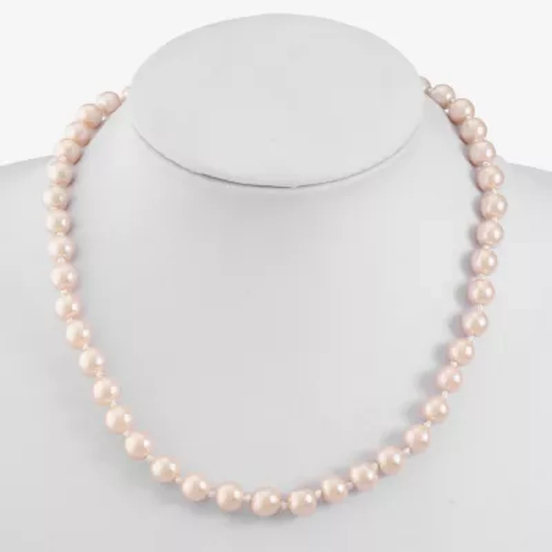 Monet Jewelry Womens Pink 18 Inch Collar Necklace