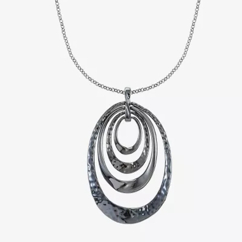 Liz Claiborne Pendant Necklace And Drop Earring Womens 2-pc. Jewelry Set