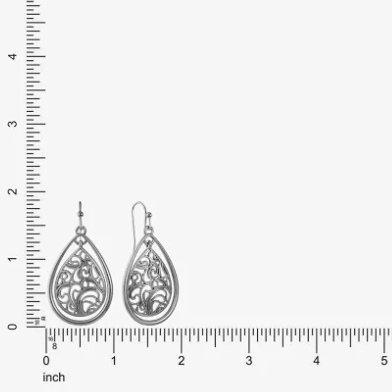 Liz Claiborne Openwork Womens Drop Earrings