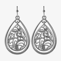 Liz Claiborne Openwork Womens Drop Earrings