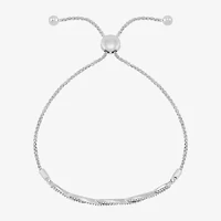 Limited Quantities! Womens 1/5 CT. Natural White Diamond Sterling Silver Bolo Bracelet