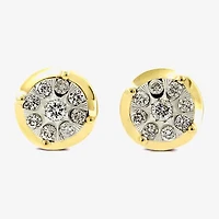Diamond Blossom 1/4 CT. T.W. Natural White Diamond 10K Gold 10K Two Tone Gold 8mm Stud Earrings