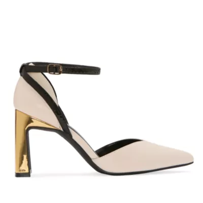 Worthington Lambert Womens Pointed Closed Toe Flared Heel Pumps