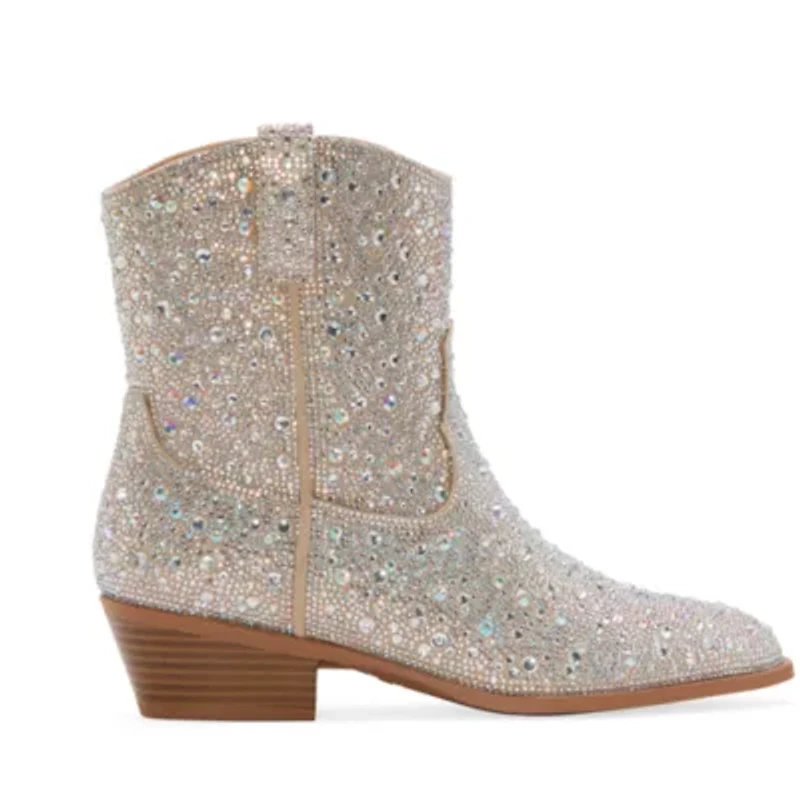 Arizona Jean Co Womens Salma Stacked Heel Booties