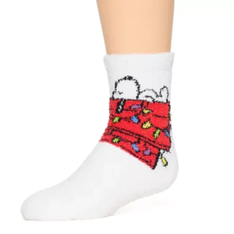 Toddler Little Unisex 1 Pair Peanuts Snoopy Slipper Socks