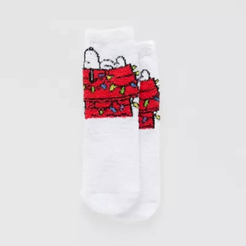 Toddler Little Unisex 1 Pair Peanuts Snoopy Slipper Socks