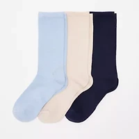 Mixit Everyday Essential Womens 3 Pair Crew Socks