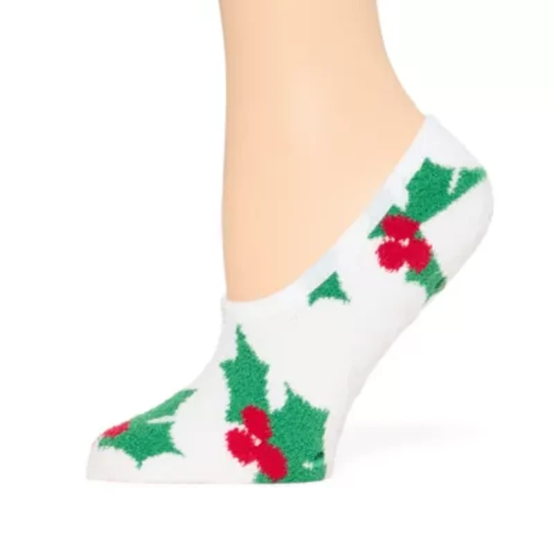 Mixit Holiday Cozy Womens 1 Pair Liner Socks